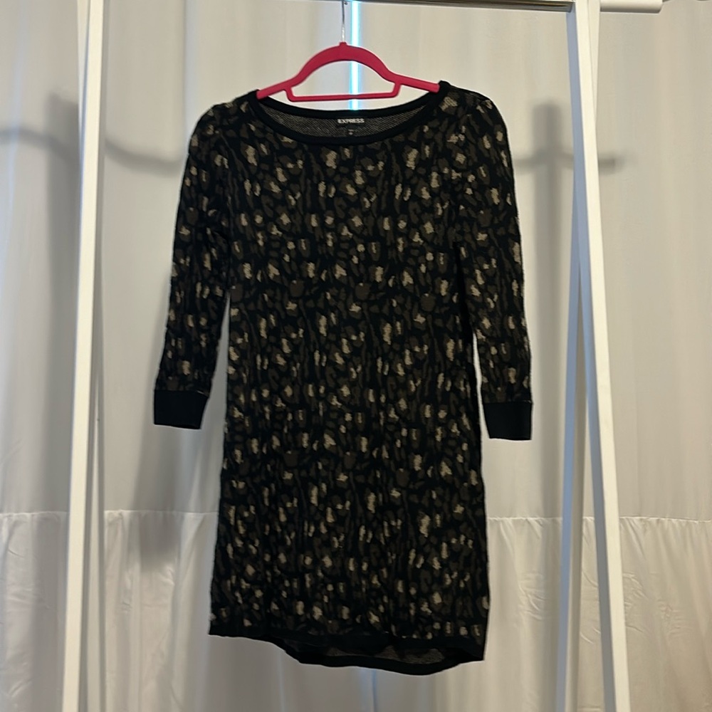 Leopard sweater dress (b2)